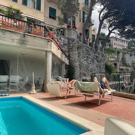 La Casa Di Samantha A Regina A Picco Sul Mare Con Piscina * Pieve Ligure