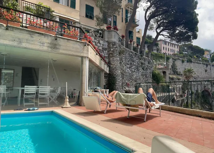 La Casa Di Samantha A Regina A Picco Sul Mare Con Piscina * Pieve Ligure